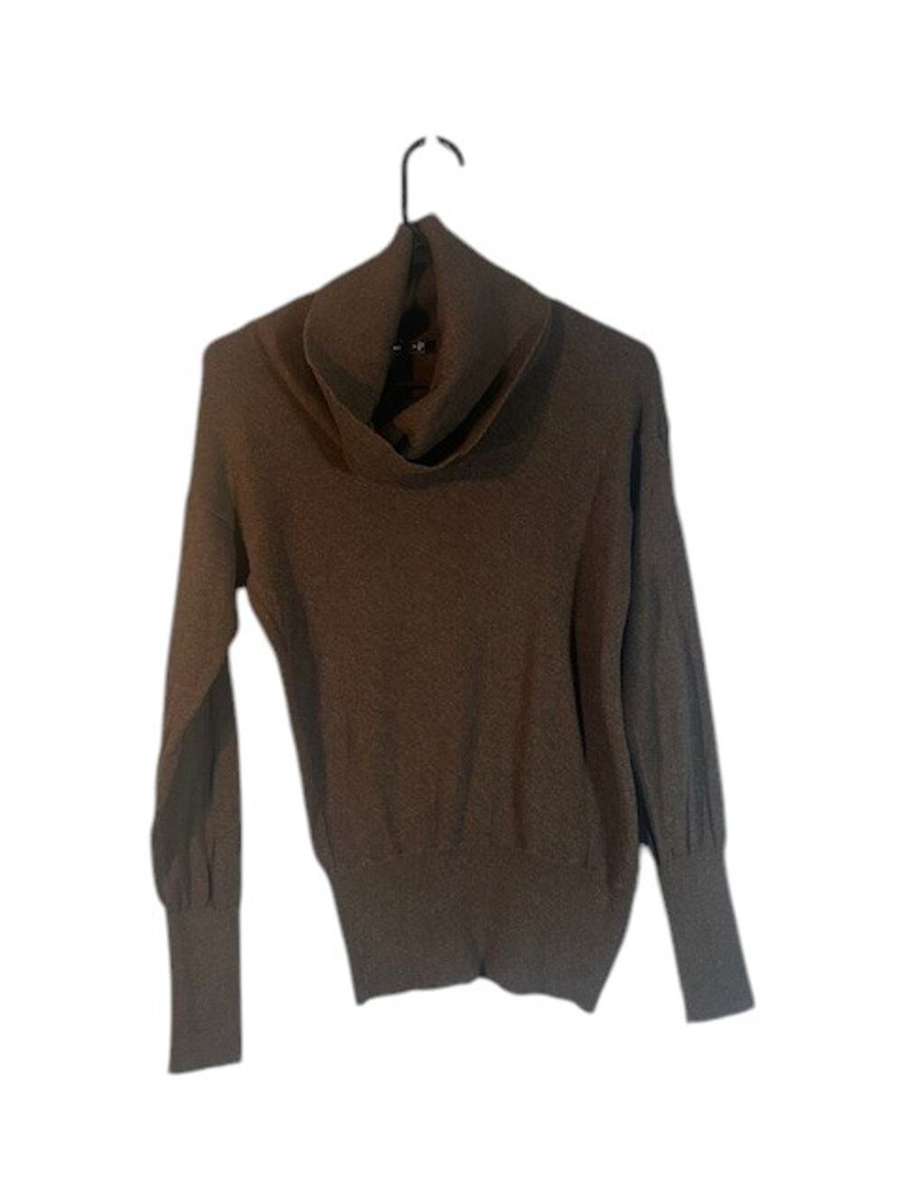 The Limited Women’s Brown Long Sleeve Turtle Cowl Neck Knit Blouse Size Small